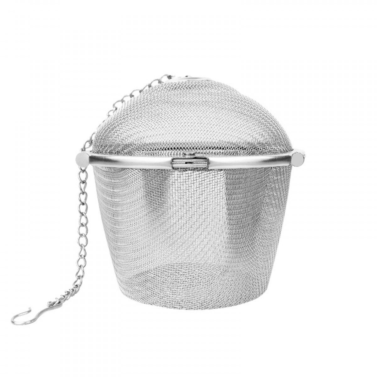Extra Fine 18/8 Stainless Twist-Lock Spice Ball With Chain Sphere Mesh Tea Strainer Herb Spice Filter2 Pack